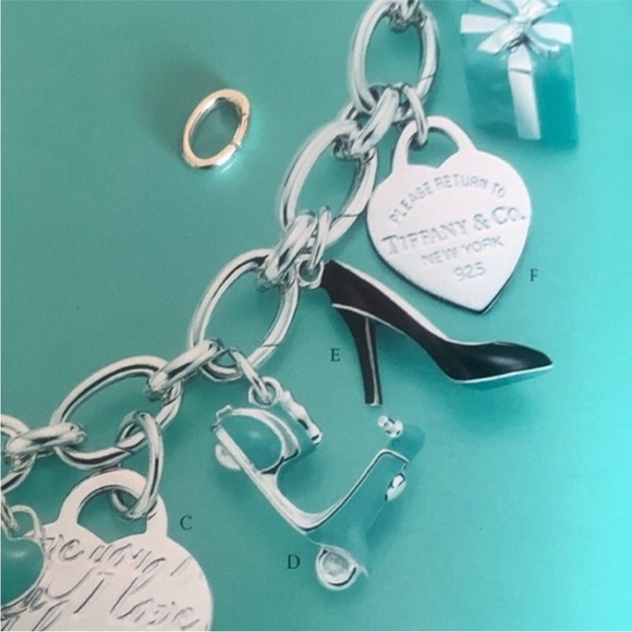 🎅Tiffany & Co. High Heel Charm Blue Enamel Bottom - Picture 11 of 11